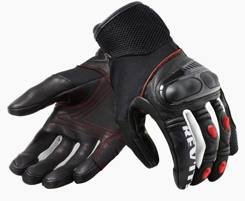 Guanti Rev'it Metric black neon red gloves