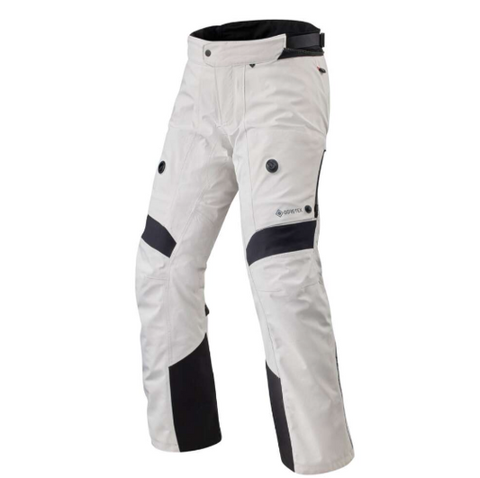 Rev'it POSEIDON 3 GTX Fabric Motorcycle Pants Silver Black - STANDARD