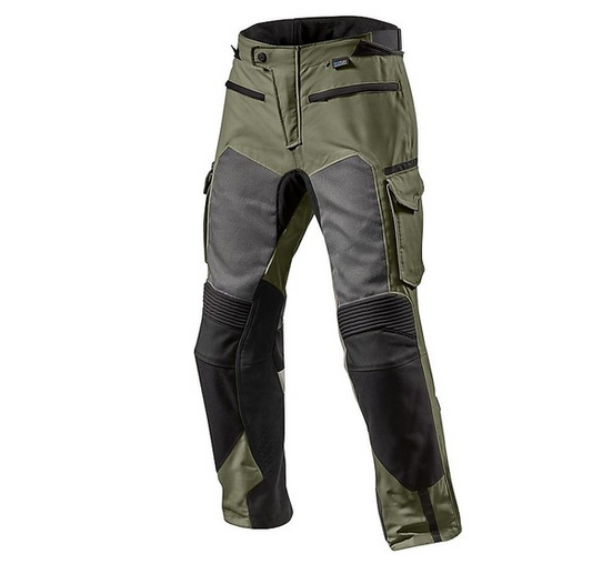 Rev'it CAYENNE PRO Perforated Fabric Motorcycle Pants Green Black