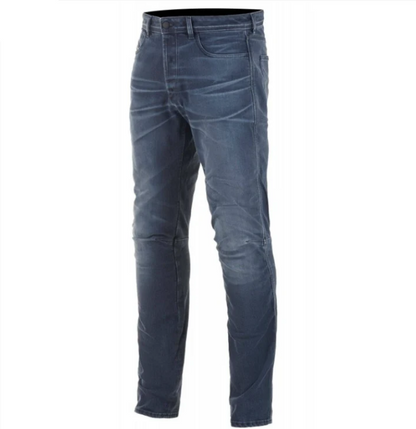 Pantaloni da moto Alpinestars AS-DSL SHIRO RIDING Rinse Plus Blu | Jeans Moto