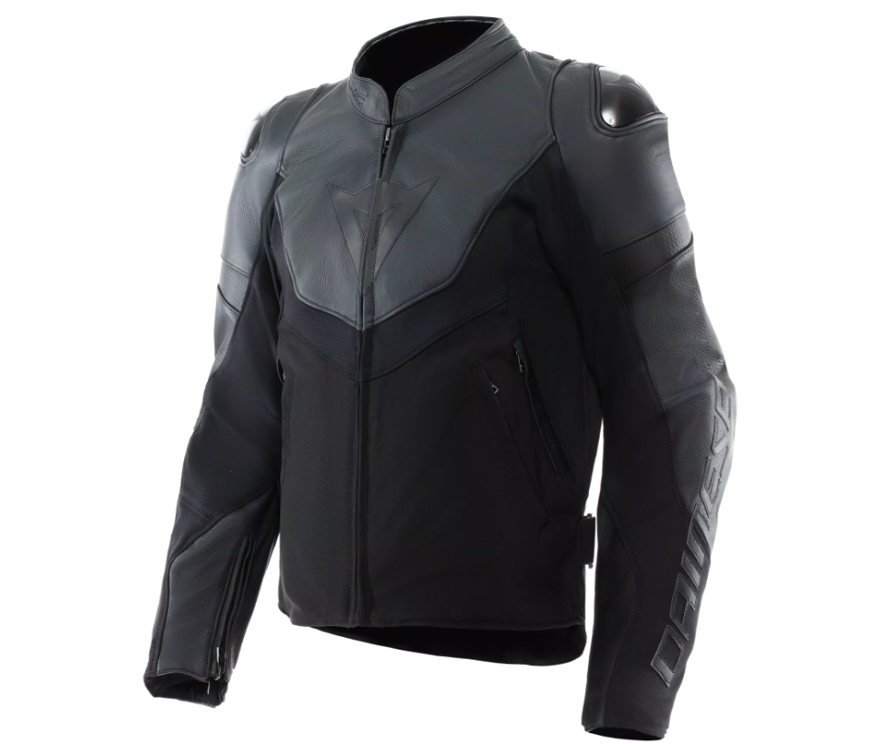 IPERATTIVA - DAINESE MOTORCYCLE JACKET IN LEATHER AND FABRIC FOR MEN