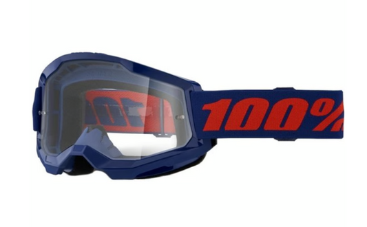 MASCHERA DA MOTO CROSS/ MTB STRADA 2 100% TRASPARENTE