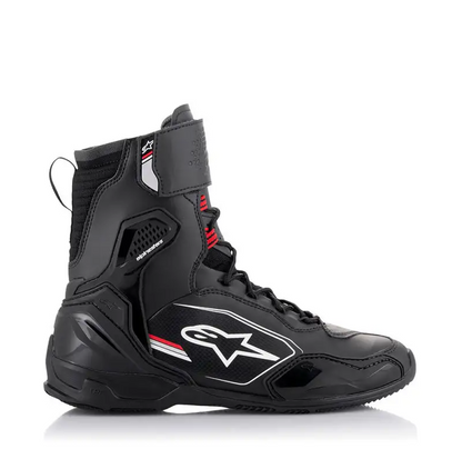 Zapatos de moto Alpinestars SUPERFASTER Negro Gris Rojo Brillante