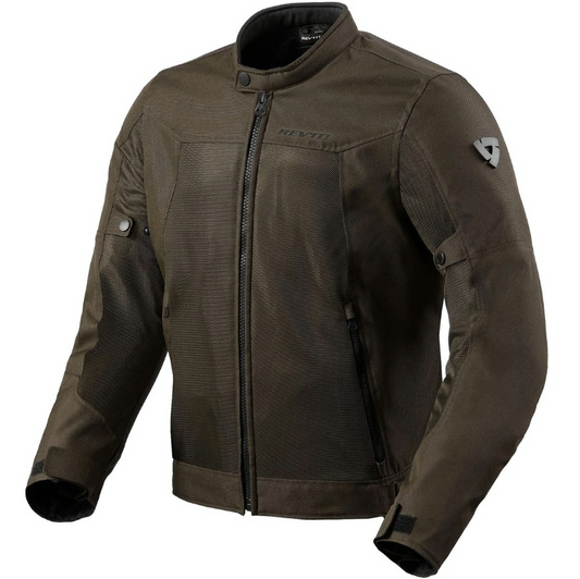 Giubbotto Moto Estiva Traforata Revit ECLIPSE 2 Verde Oliva