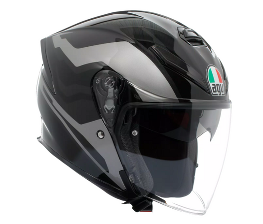 AGV K5 JET EVO TUNE GREY/BLACK - CASCO MOTO JET E2206