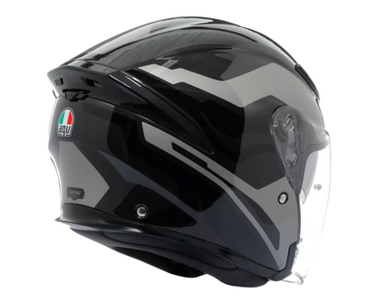 AGV K5 JET EVO TUNE GREY/BLACK - CASCO MOTO JET E2206