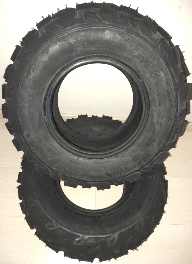 2 NEUMÁTICOS MAXXIS QUAD ATV DELANTEROS AT 22 X 7 - 10 YAMAHA RAPTOR 700 ORIGINALES