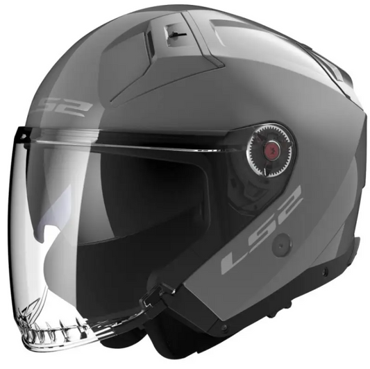 Casco de moto jet Ls2 OF603 INFINITY 2 Solid Nardo gris