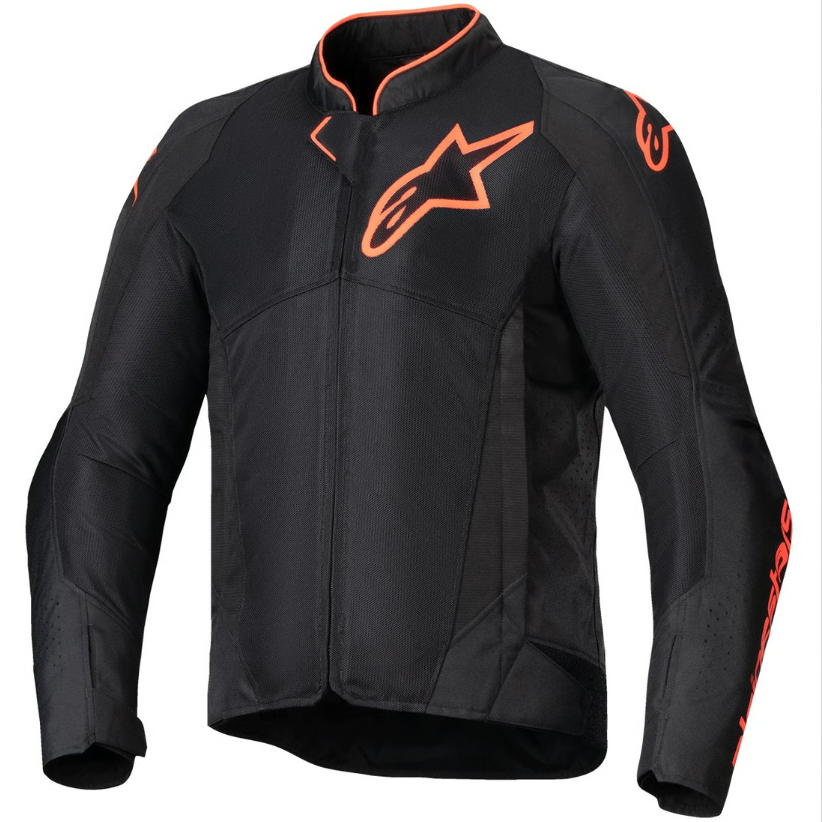 Giacca Moto Traforata Alpinestars VIPER V4 AIR Fluo Rosso Nero