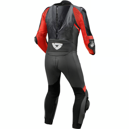 Tuta Moto Intera Professionale Pista Rev'it QUANTUM 2 ANTHRACITE / NEON RED