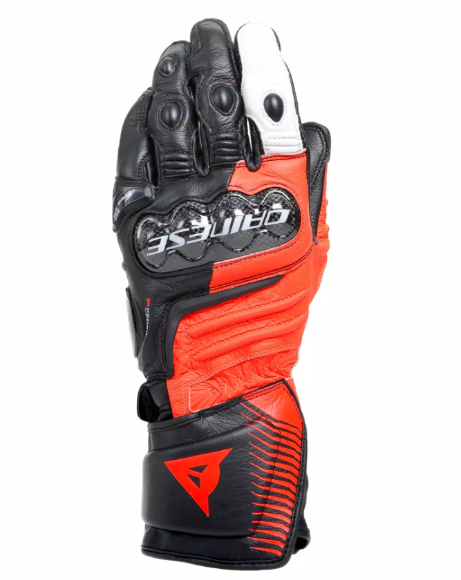 CARBON 4 - DAINESE LONG MOTORCYCLE LEATHER GLOVES FOR MEN