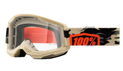 MASCHERA DA MOTO CROSS/ MTB STRADA 2 100% TRASPARENTE