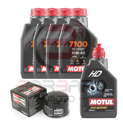 SERVICE KIT T-MAX 500 2004/11 4 LITERS MOTUL 7100 10W-40 OIL + FILTER COF047 + MOTUL HD 80W90