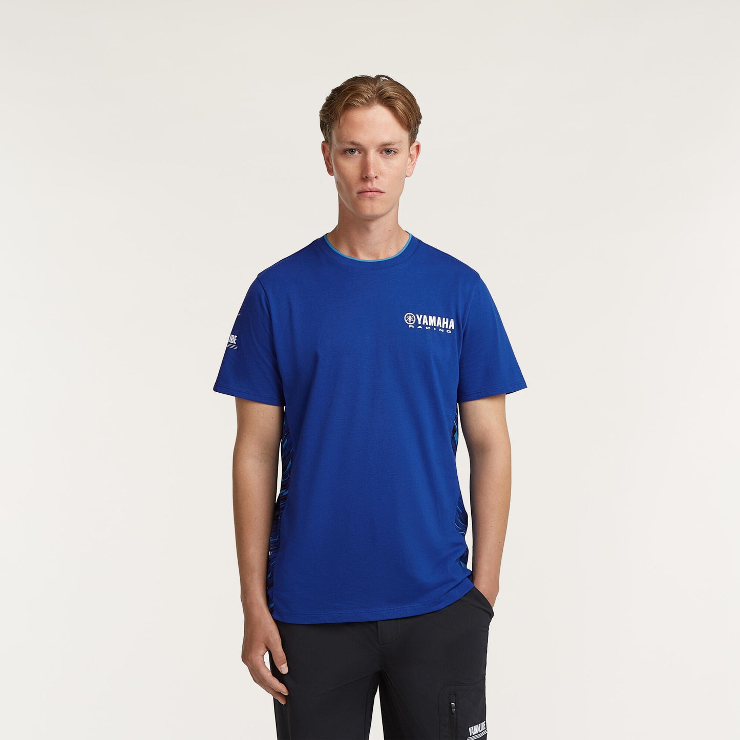 T-shirt Originale Yamaha Paddock Blue Team da uomo QMB-26FF1-E0