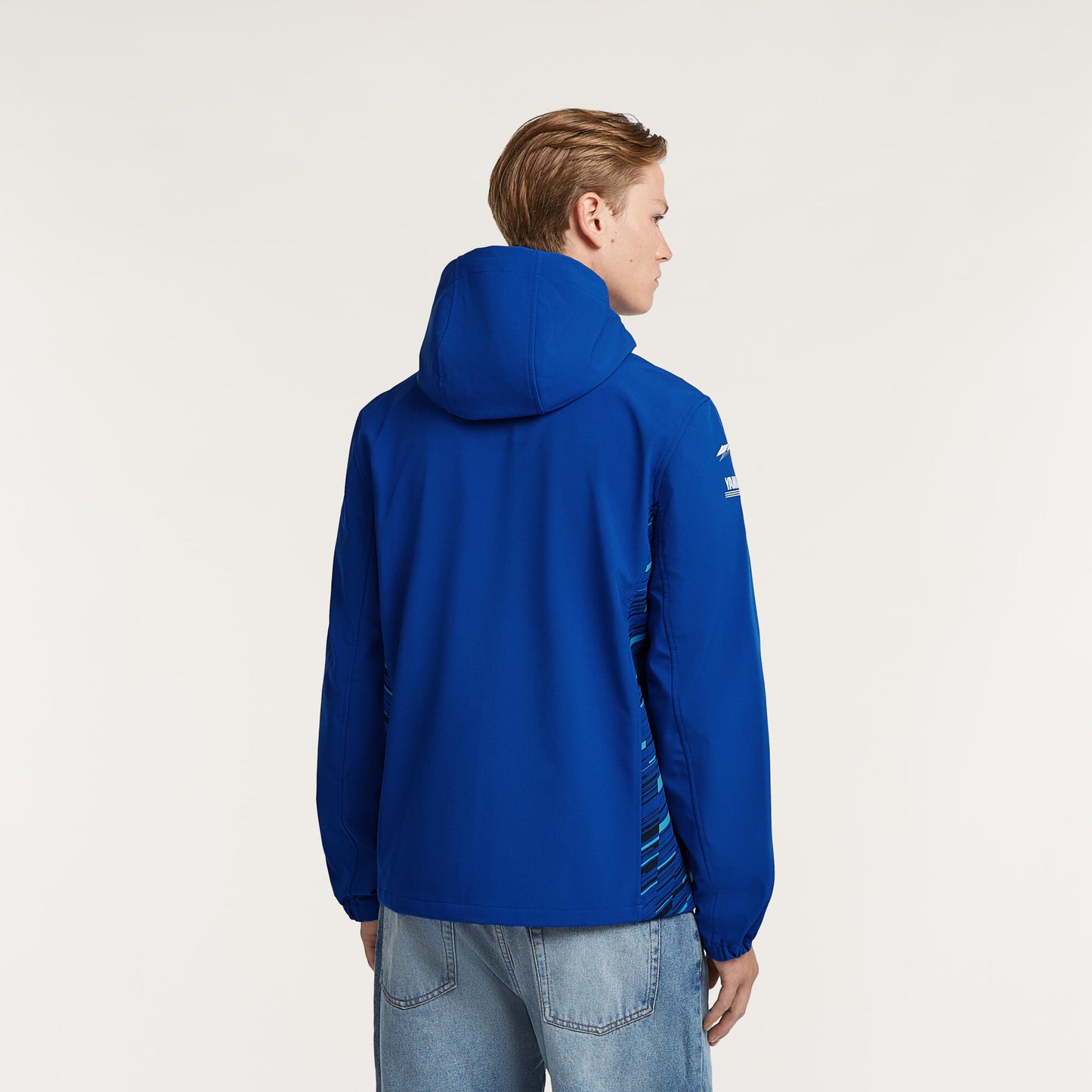 Giacca Yamaha Originale QMB-26FK1-E0 Softshell Paddock Blue Team Uomo