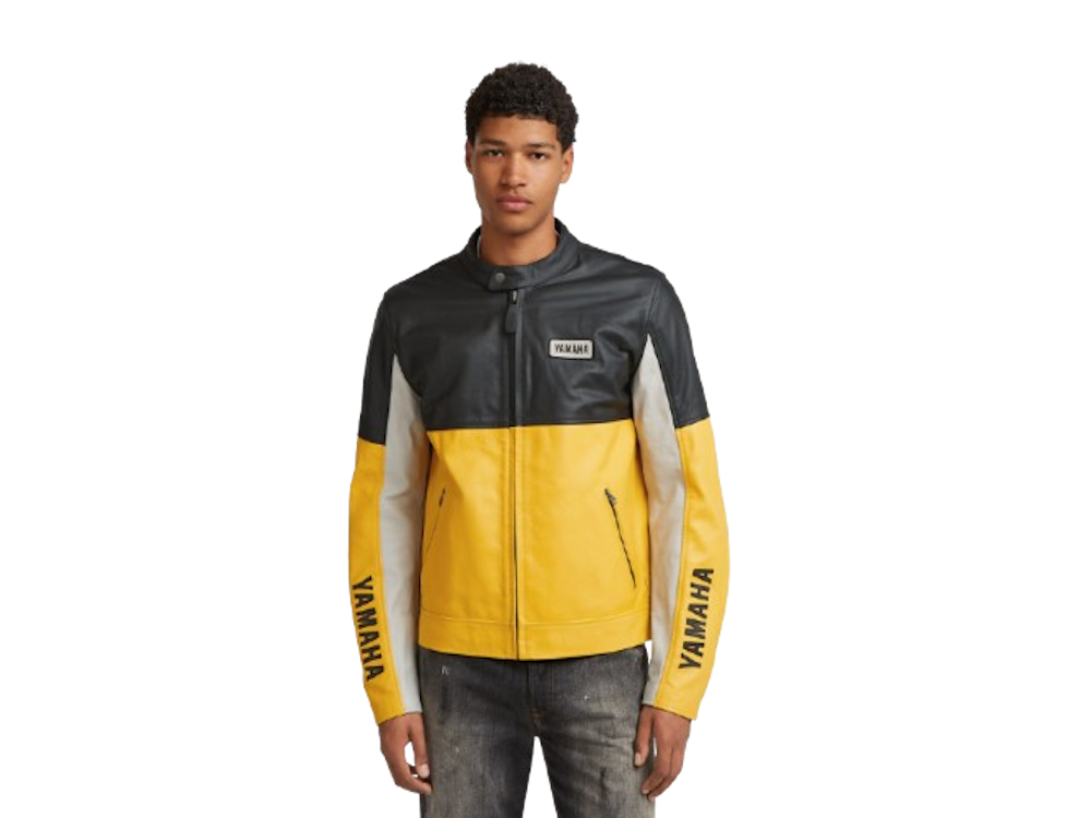 Giacca in pelle da moto Sport Heritage da uomo
