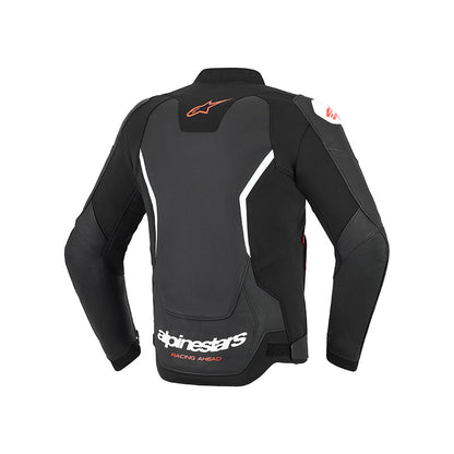 Giacca Pelle Alpinestars GP Force V2 nero bianco