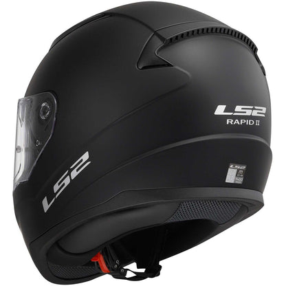 Casco Integrale Moto Ls2 FF353 RAPID 2 Solid Nero Opaco