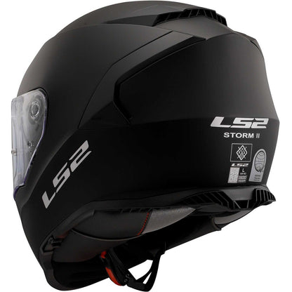 Casco Integrale Moto Ls2 FF800 STORM 2 Solid Nero Opaco
