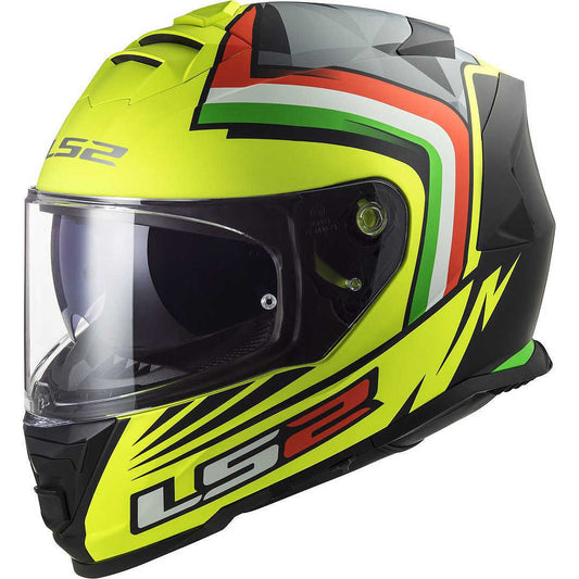 LS2 FF800 STORM Replica NEPA Full Face Motorcycle Helmet, Fluorescent Yellow, Black