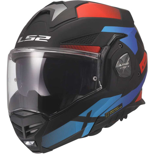 Casco Modulare In HPFC P/J LS2 FF901 ADVANT X NOVA Nero Rosso Blu