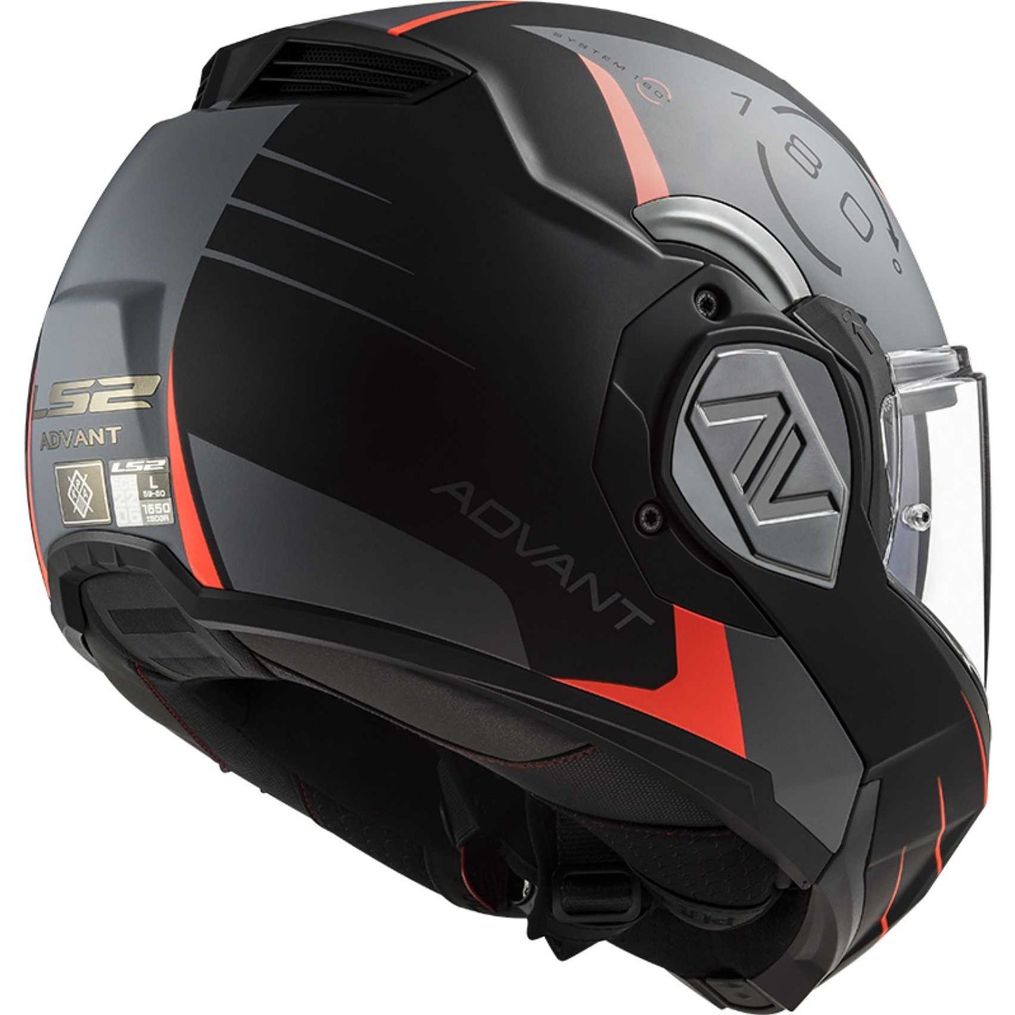 Casco Modulare Omologato P/J Ls2 FF906 ADVANT CODEX Nero Opaco Titanio