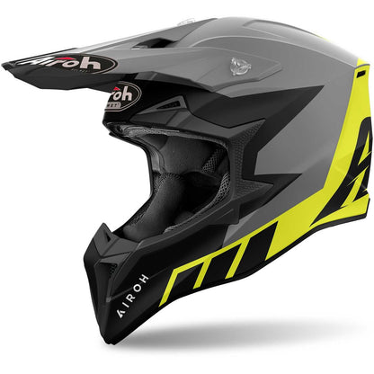 AIROH RELOADED YELLOW CROSS HELMET