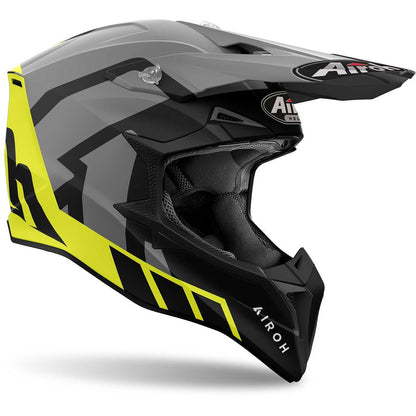 AIROH RELOADED YELLOW CROSS HELMET