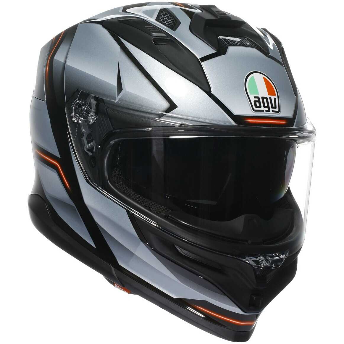 Casco Moto Integrale Agv K7 JAEGER Nero Silver