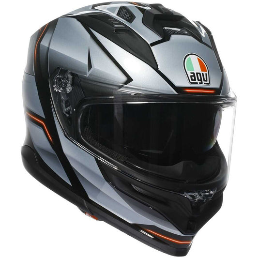 Casco Moto Integrale Agv K7 JAEGER Nero Silver
