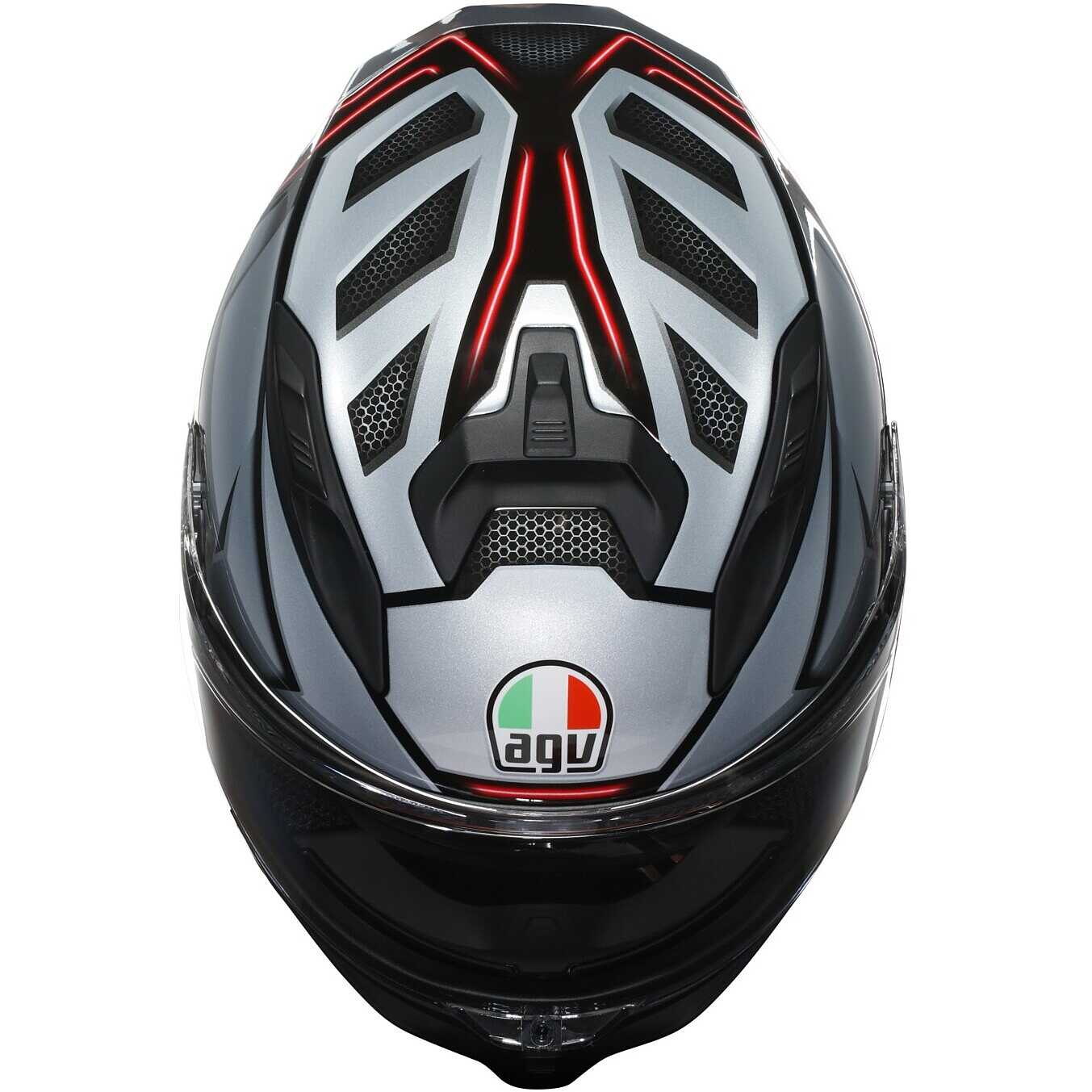 Casco Moto Integrale Agv K7 JAEGER Nero Silver
