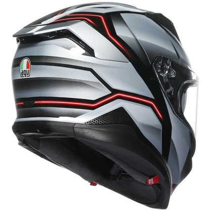 Casco Moto Integrale Agv K7 JAEGER Nero Silver