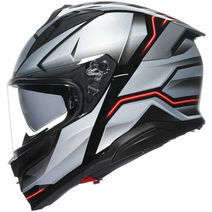 Casco Moto Integrale Agv K7 JAEGER Nero Silver