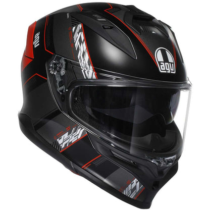 Casco Moto Integrale Agv K7 KYBER Opaco Nero Rosso