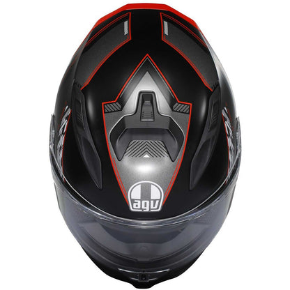 Casco Moto Integrale Agv K7 KYBER Opaco Nero Rosso
