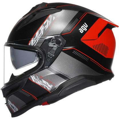 Casco Moto Integrale Agv K7 KYBER Opaco Nero Rosso