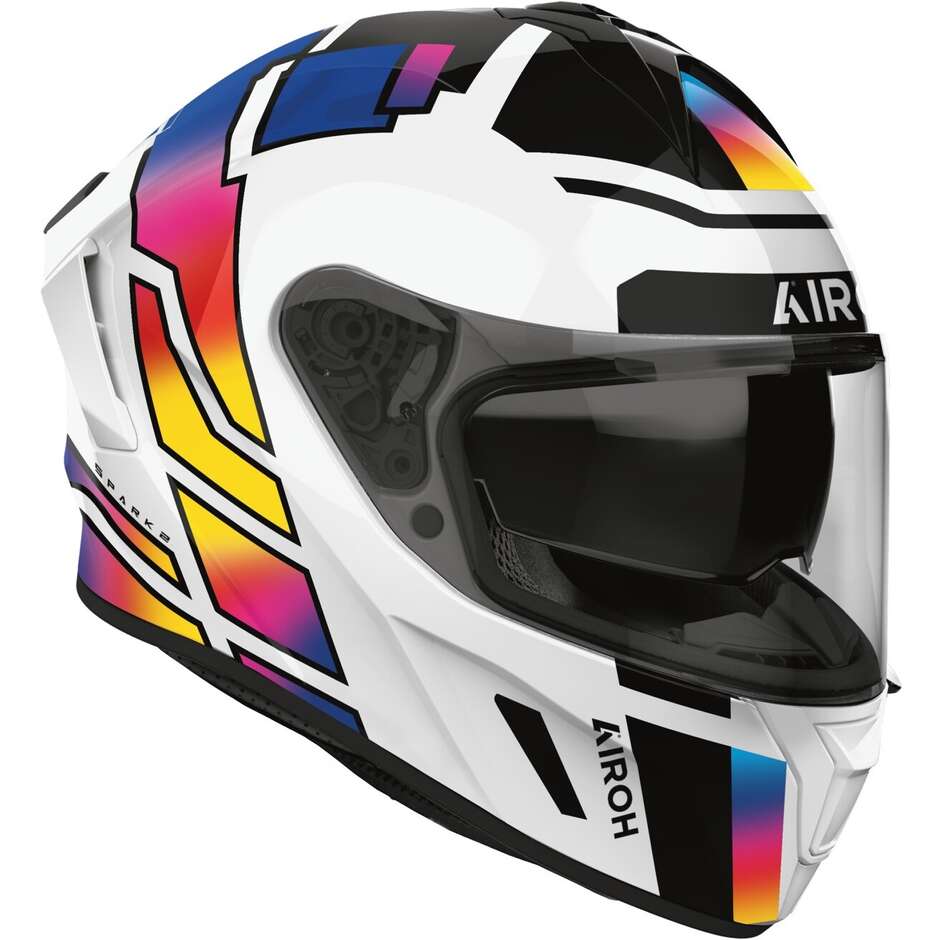 Casco Moto Integrale Airoh SPARK 2 LIVELY Rainbow Lucido