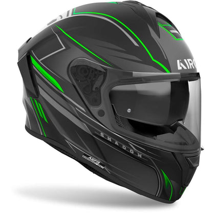 Casco Moto Integrale Airoh SPARK 2 SHADOW Verde Opaco