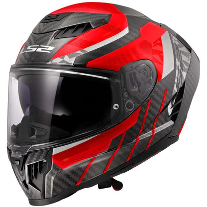 Casco Moto Integrale LS2 FF807 DRAGON TRAX Rosso