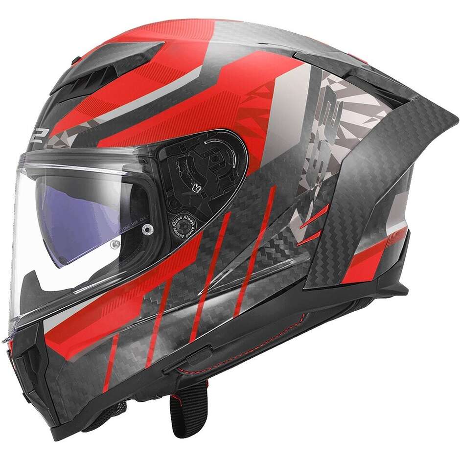 Casco Moto Integrale LS2 FF807 DRAGON TRAX Rosso