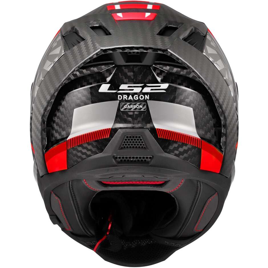 Casco Moto Integrale LS2 FF807 DRAGON TRAX Rosso