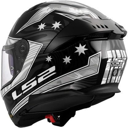 Casco Moto Integrale LS2 FF808 STREAM II GALDAM Nero Bianco