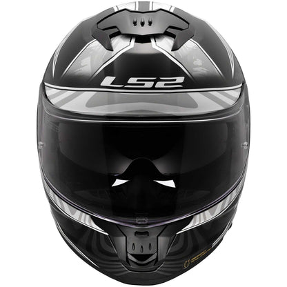 Casco Moto Integrale LS2 FF808 STREAM II GALDAM Nero Bianco