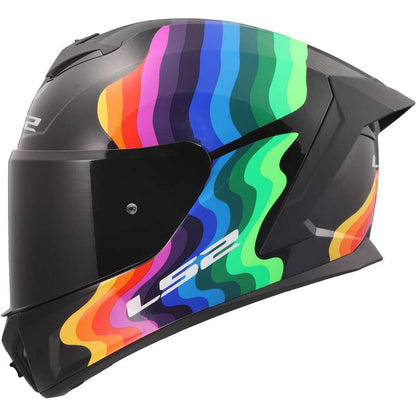 Casco Moto Integrale LS2 FF820 RAPID III FLOW Nero Multi