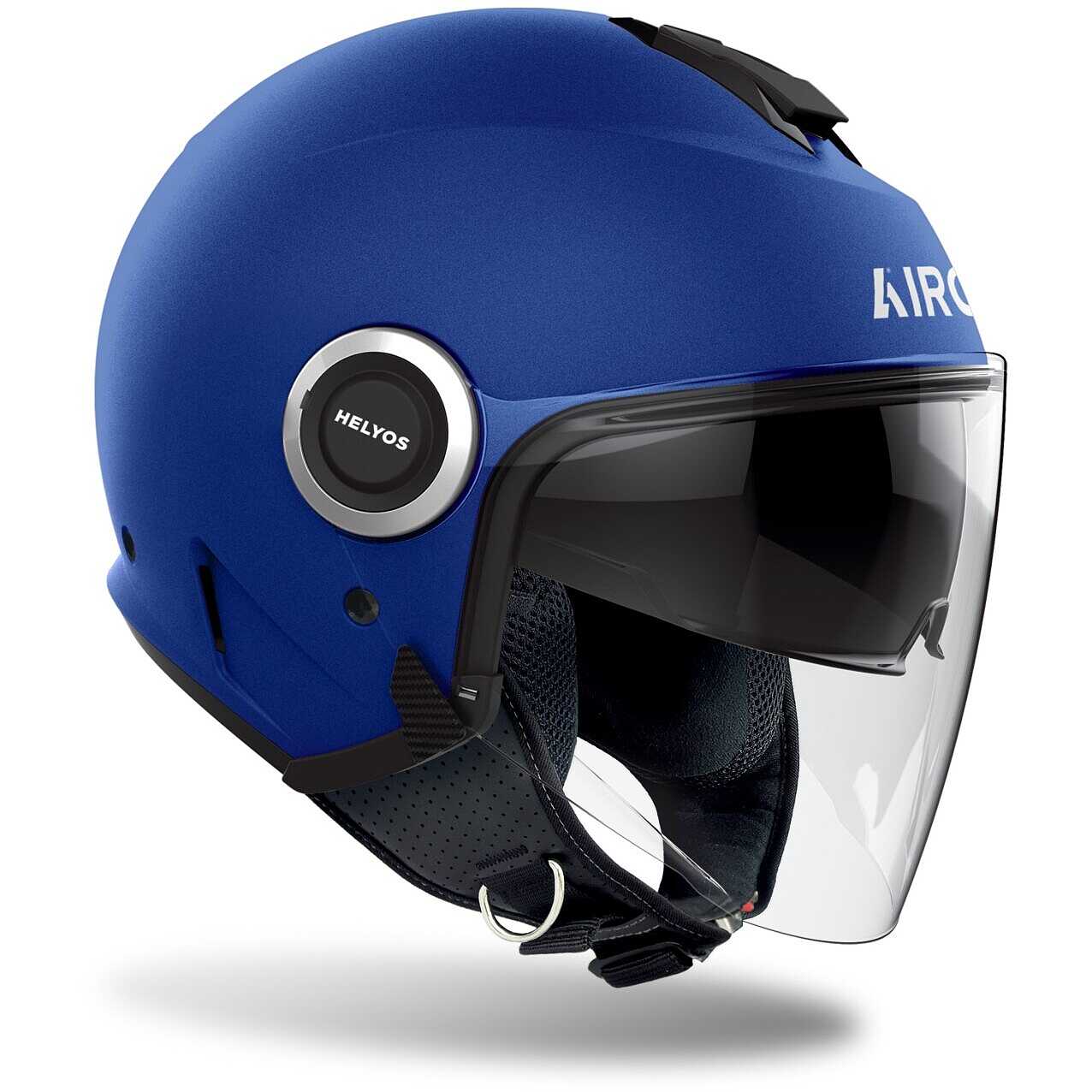 CASCO JET AIROH HELIOS BLUE MATT