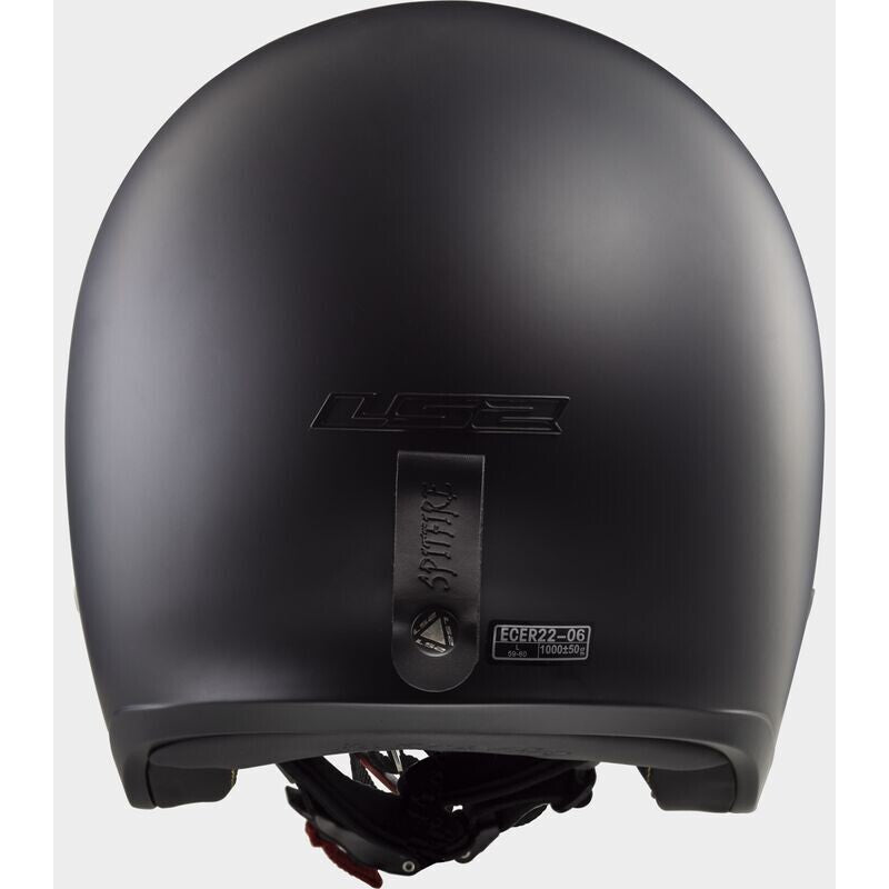Casco Moto Jet Custom Ls2 OF599 SPITFIRE 2 matt Black