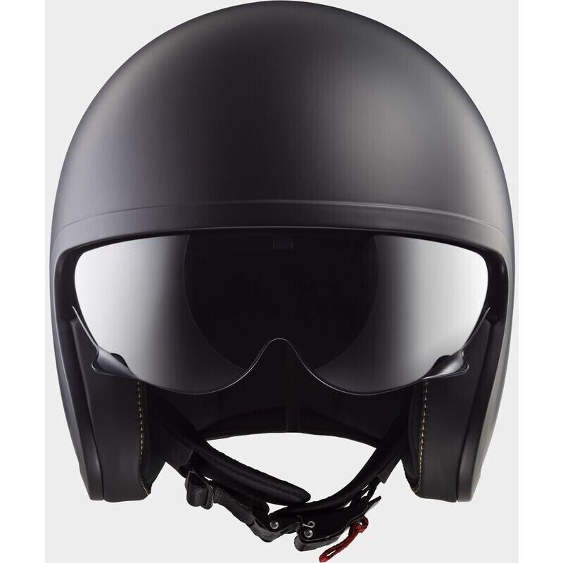 Casco Moto Jet Custom Ls2 OF599 SPITFIRE 2 matt Black