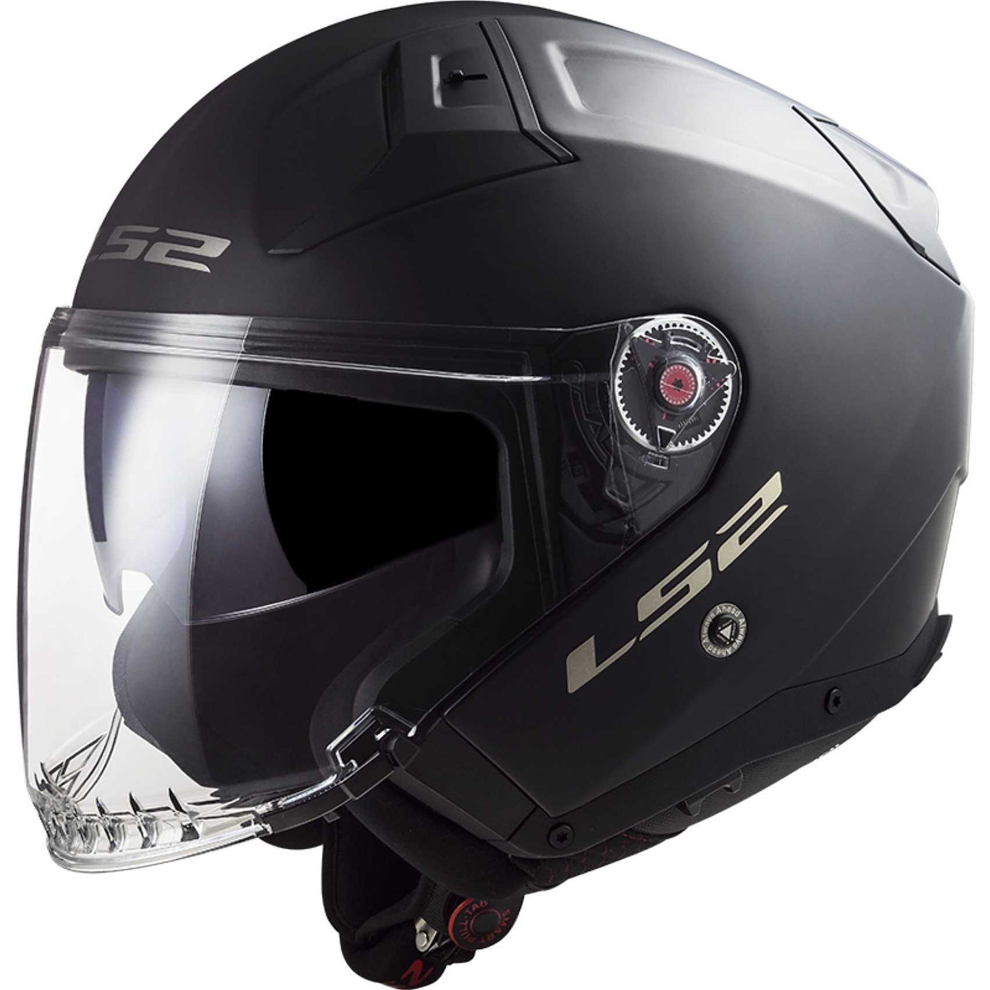 Casco de moto jet Ls2 OF603 INFINITY 2 Solid Negro Mate