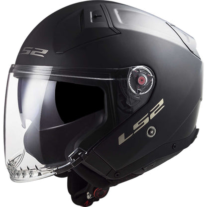Casco de moto jet Ls2 OF603 INFINITY 2 Solid Negro Mate
