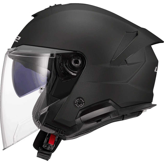 LS2 OF618 VERSO II SOLID Jet Motorcycle Helmet Matte Black
